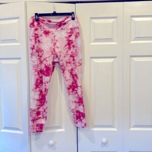 X-Gottex Tie-dye leggings High waisted,cell phone pockets, women's size L. Used